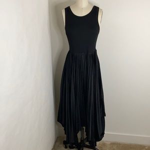 Bar lll Pleated Ribbed Scoop-Neck Dress